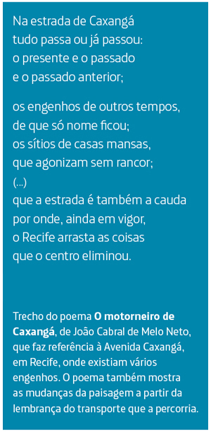 Trecho do poema O Motorneiro de Caxangá
