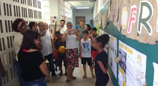 Braz Nogueira visita a mostra cultural dos 60anos da Campos Salles
