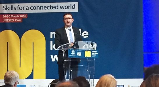 Boris Koprivnikar, ministro da Slovenia no Mobile Learning Week