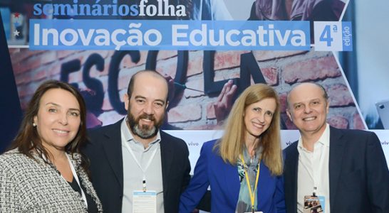Fórum Inovação Educativa, promovido pela Folha de S.Paulo em parceria com a Fundação Telefônica Vivo, reuniu nomes como o diretor-presidente Americo Mattar, o vice-presidente de relações institucionais da Vivo, Renato Gasparetto, e Claudia Constin, diretora do Centro de Excelência e Inovação em Políticas Educacionais da FGV.