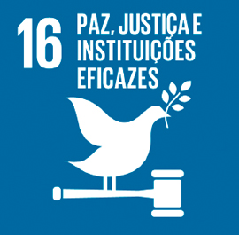 O ODS 16 é sobre Paz, Justiça e Instituições Eficazes.