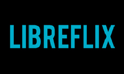 Imagem mostra o logo da plataforma Libreflix