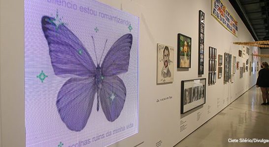 Exposição temporária no Museu da Língua Portuguesa
