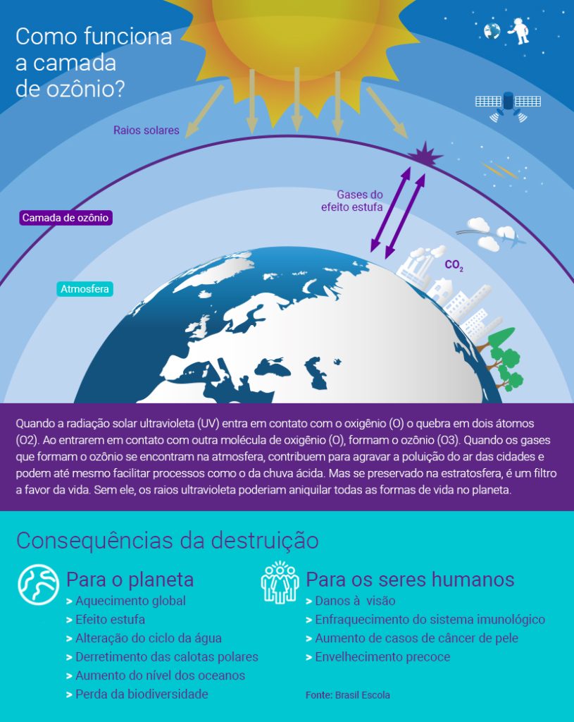 Camada de ozônio e as mudanças climáticas nos ecossistemas Camada de ozônio e as mudanças climáticas nos ecossistemas