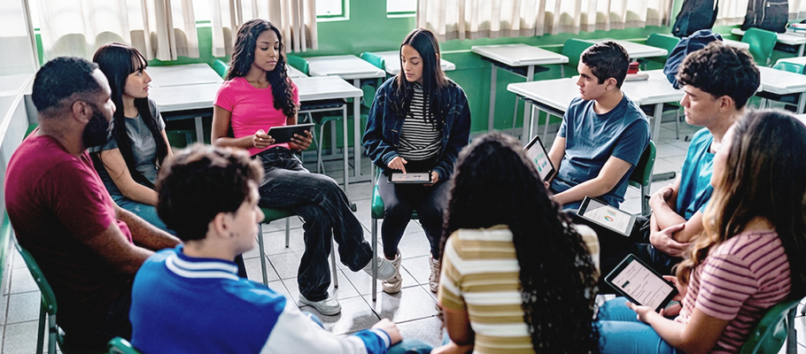 Imagem ilustra a matéria que exemplifica o termo tecnologia e solidariedade