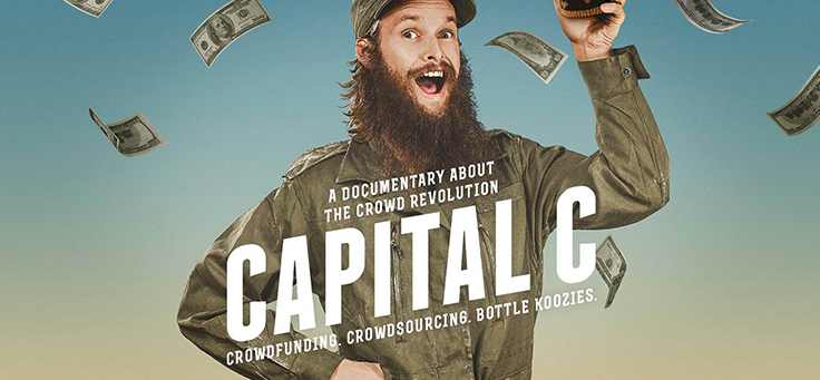 A imagem mostra uma cena do documentário Capital C