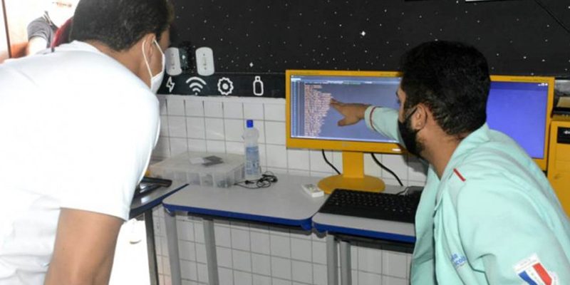 Estudantes de Timon, no Maranhão, exibem software de inteligência artificial inclusiva