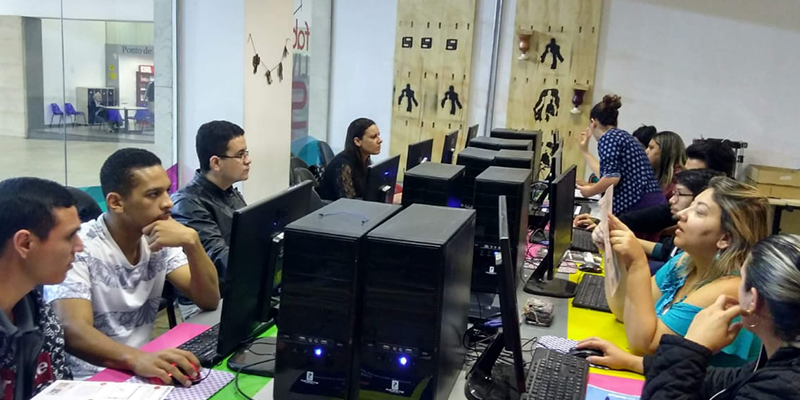 Entre os dias 8 e 9 de novembro, teve formação Programaê! no centro de São Paulo (SP), uma imersão no Pensamento Computacional e Criativo.