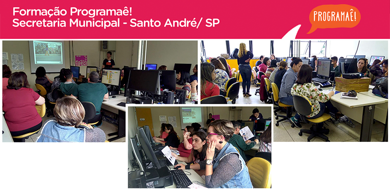 Nos últimos dias 6 e 7 de novembro, Santo André (SP) realizou uma imersão no pensamento computacional e criativo na cidade do Programaê!