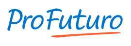 Logo do Profuturo traz a palavra Profuturo sublinhada em vermelho