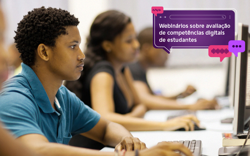 Imagem ilustra a matéria sobre as Experiências internacionais na avaliação de competências digitais