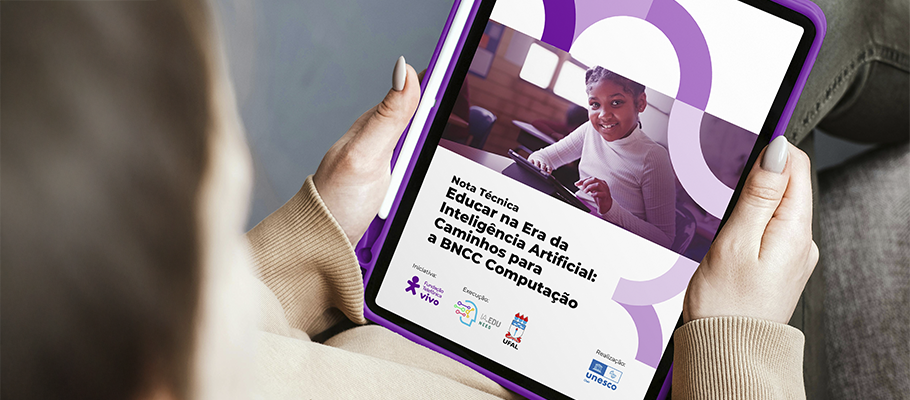 Imagem ilustra a matéria que exemplifica o termo bncc computação e inteligência artificial