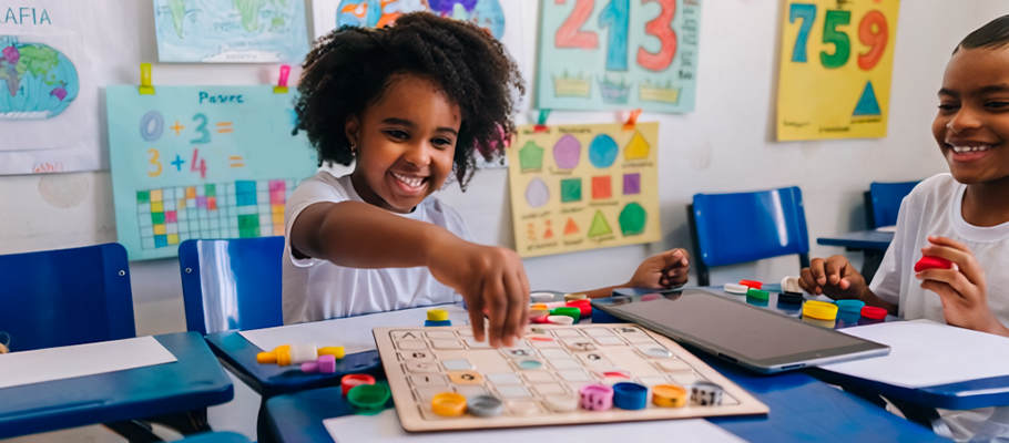 Imagem ilustra a matéria que exemplifica o termo jogos de matemática