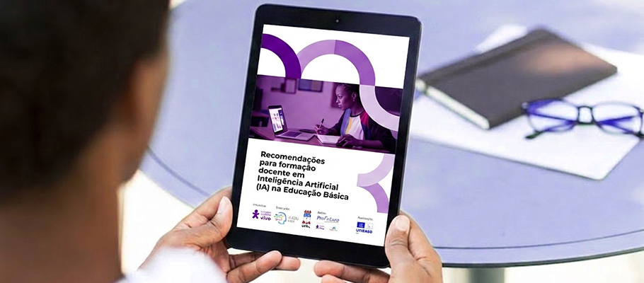 Imagem ilustra a nota técnica que exemplifica o termo IA na educação básica